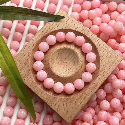 A-engraved 6 words Bodhi beads