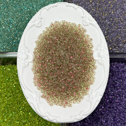 ✨【NEW】3×4.5mm Aurora Peanut | Transparent Glass Beads For DIY Bracelet Necklace Earring Crafts