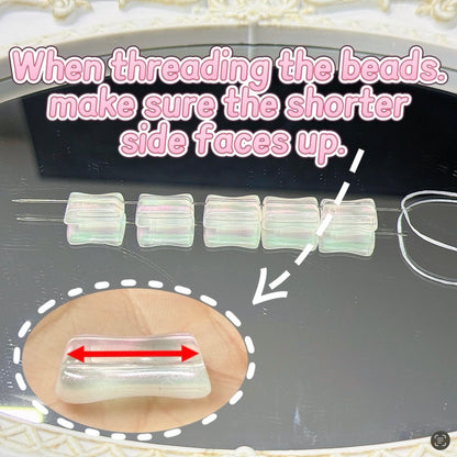 (J to T)Bigger size glass beads mix