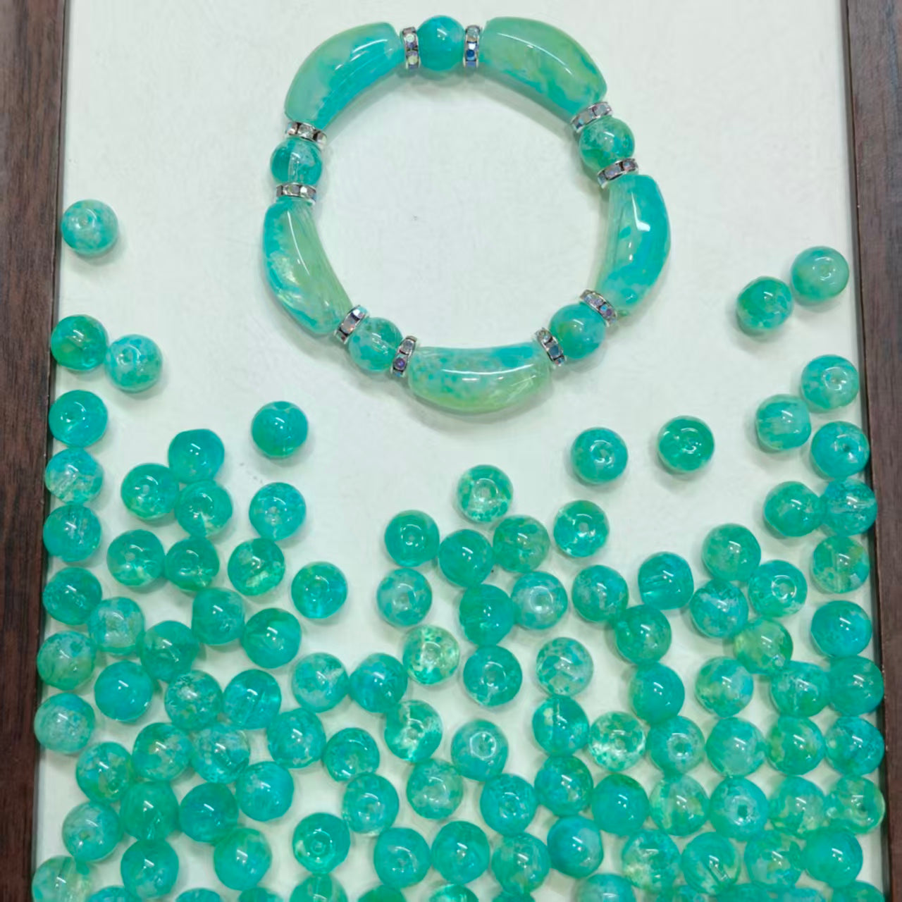 ✨【NEW】10mm Aurora Marble Orb｜Glass Beads for DIY Jewelry Making