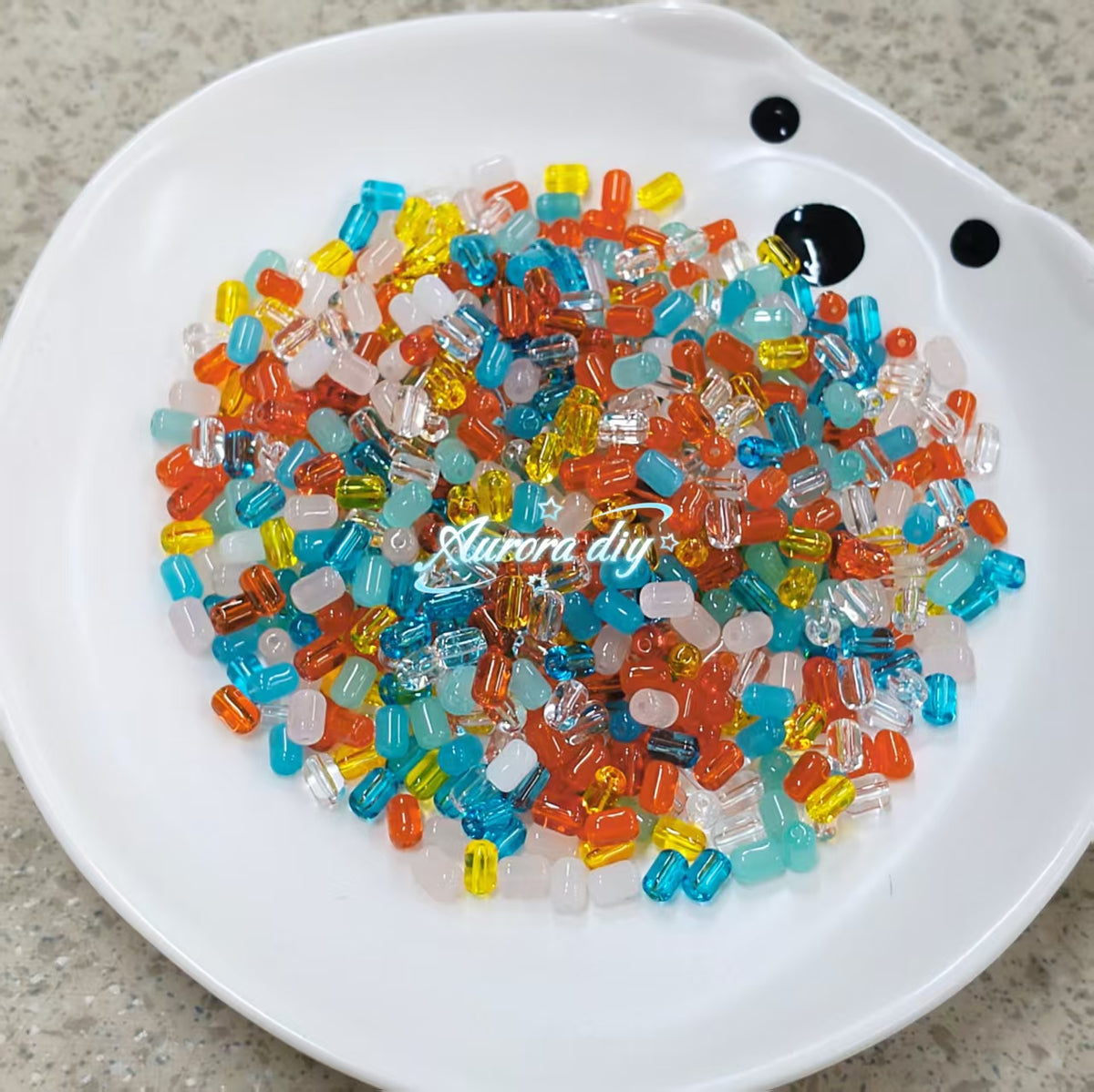 ✨【NEW】Dunhuang Rice | 4×6mm Rice Glass Beads, Transparent & Semi-transparent Mixed Color DIY Jewelry Supplies
