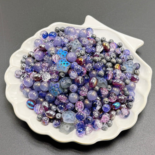 (J to T)Bigger size glass beads mix