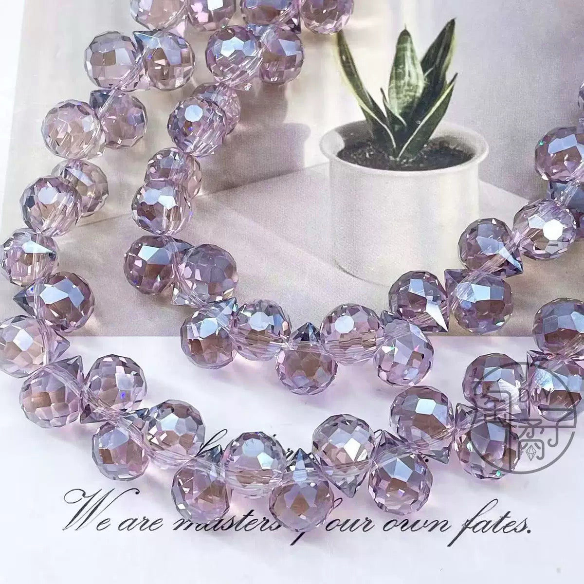 Fceted glass crystal strawberry Sparkle Collection