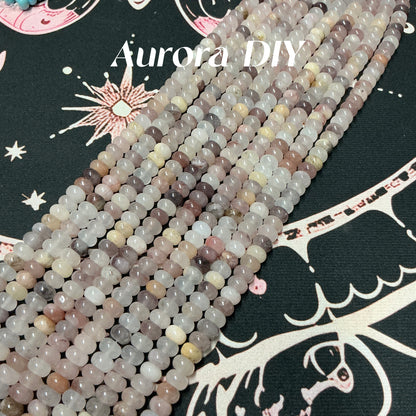 [NEW]5x8mm Natural Crystal Abacus Rondelle Loose Beads DIY Jewelry Making Spacer Beads