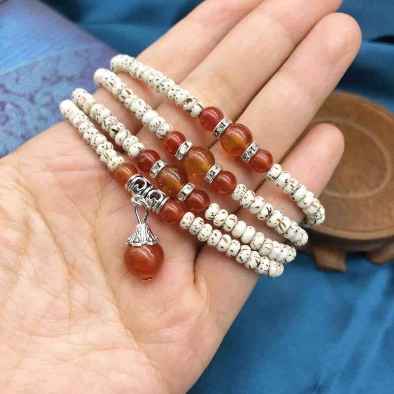 L-Moon and Star Bodhi seed beads