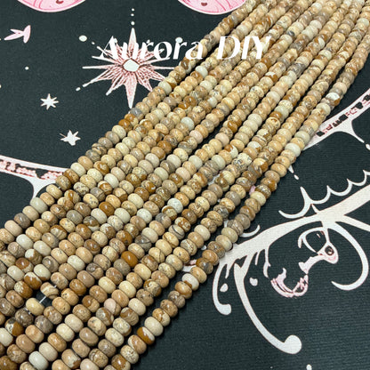 [NEW]5x8mm Natural Crystal Abacus Rondelle Loose Beads DIY Jewelry Making Spacer Beads
