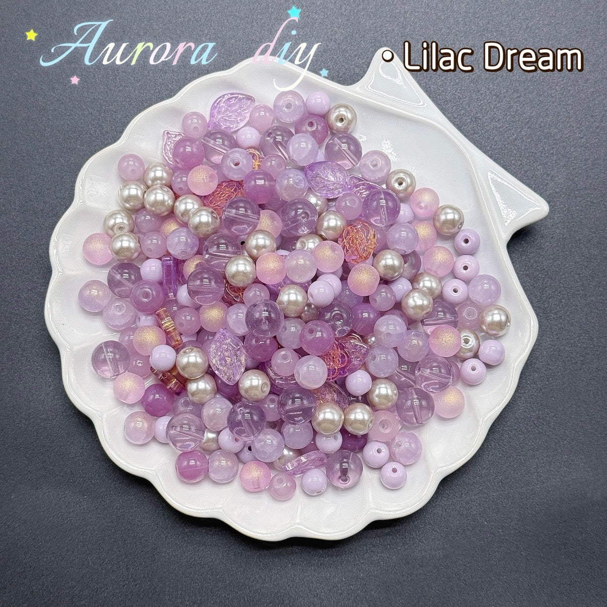 (J to T)Bigger size glass beads mix