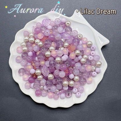 (J to T)Bigger size glass beads mix