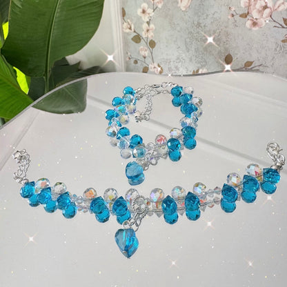 Fceted glass crystal strawberry Sparkle Collection