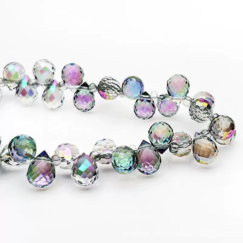 Fceted glass crystal strawberry Sparkle Collection