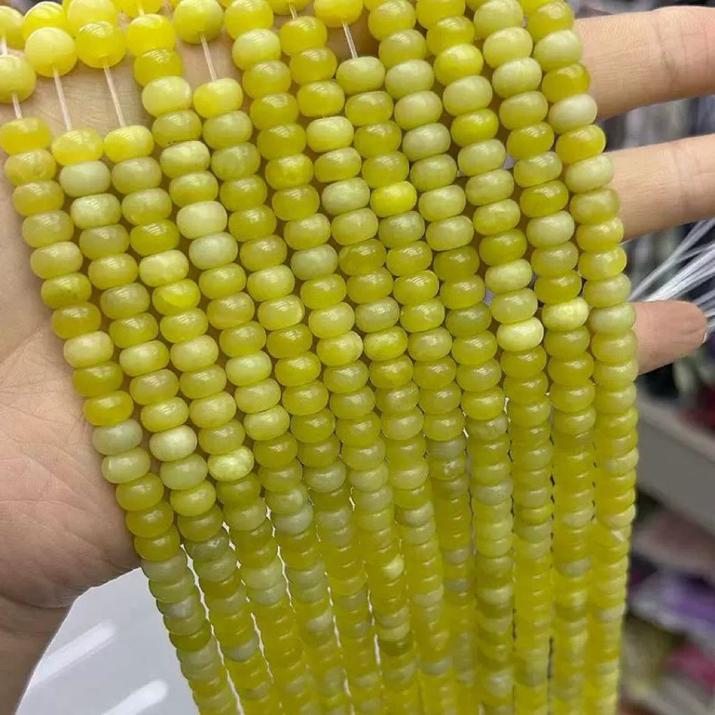 [NEW]5x8mm Natural Crystal Abacus Rondelle Loose Beads DIY Jewelry Making Spacer Beads