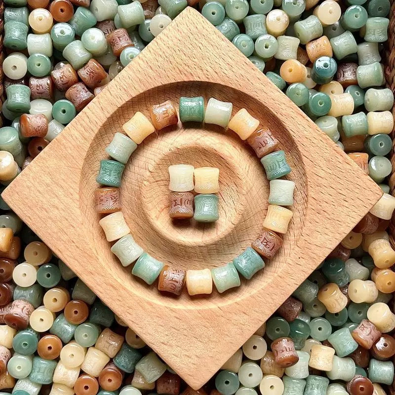 B-Engraved 6 words Bodhi beads