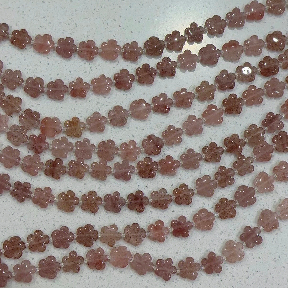 Flower&heart Crystal beads