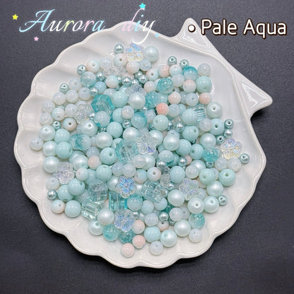 (J to T)Bigger size glass beads mix