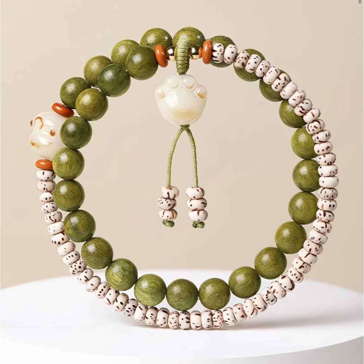 A-Moon and Star Bodhi seed beads