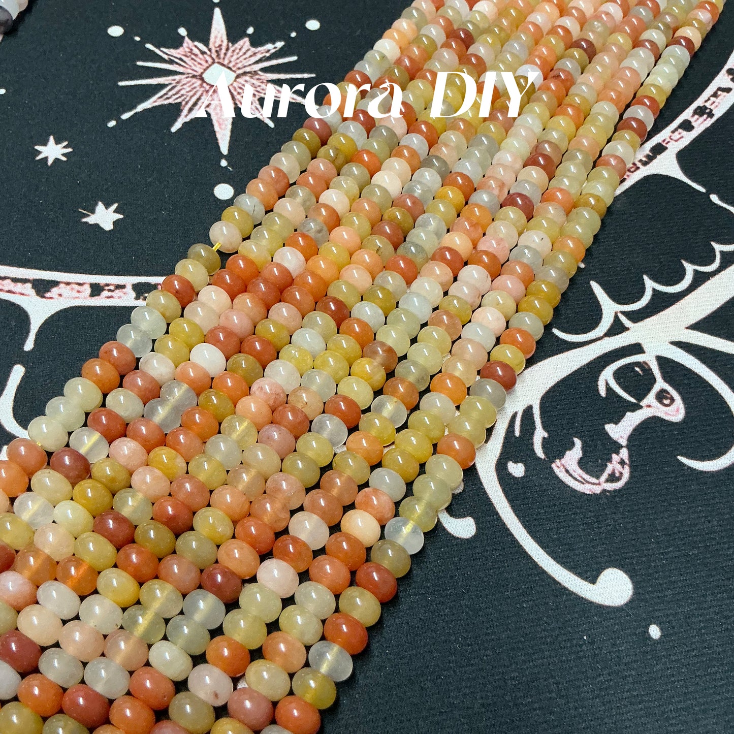 [NEW]5x8mm Natural Crystal Abacus Rondelle Loose Beads DIY Jewelry Making Spacer Beads