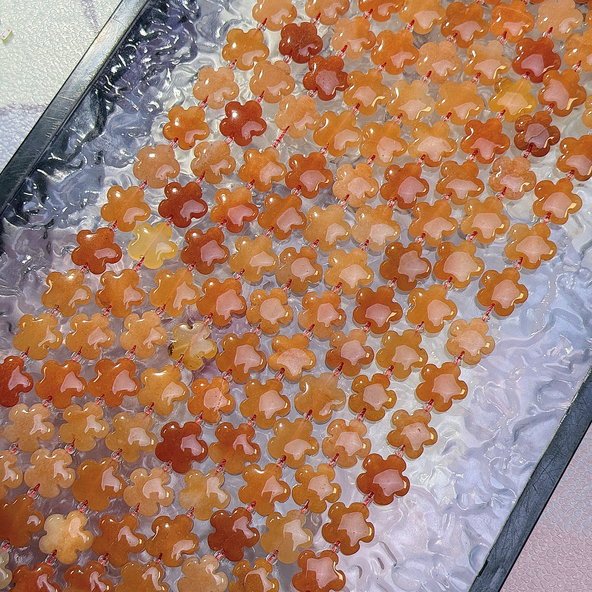 Flower&heart Crystal beads