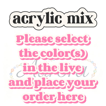 A-New mix Acrylic DIY beads