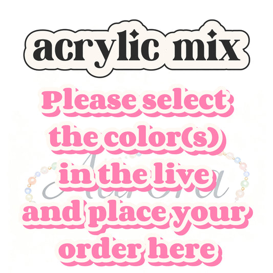 A-New mix Acrylic DIY beads