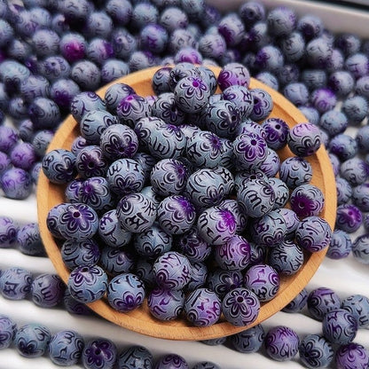 A-engraved 6 words Bodhi beads