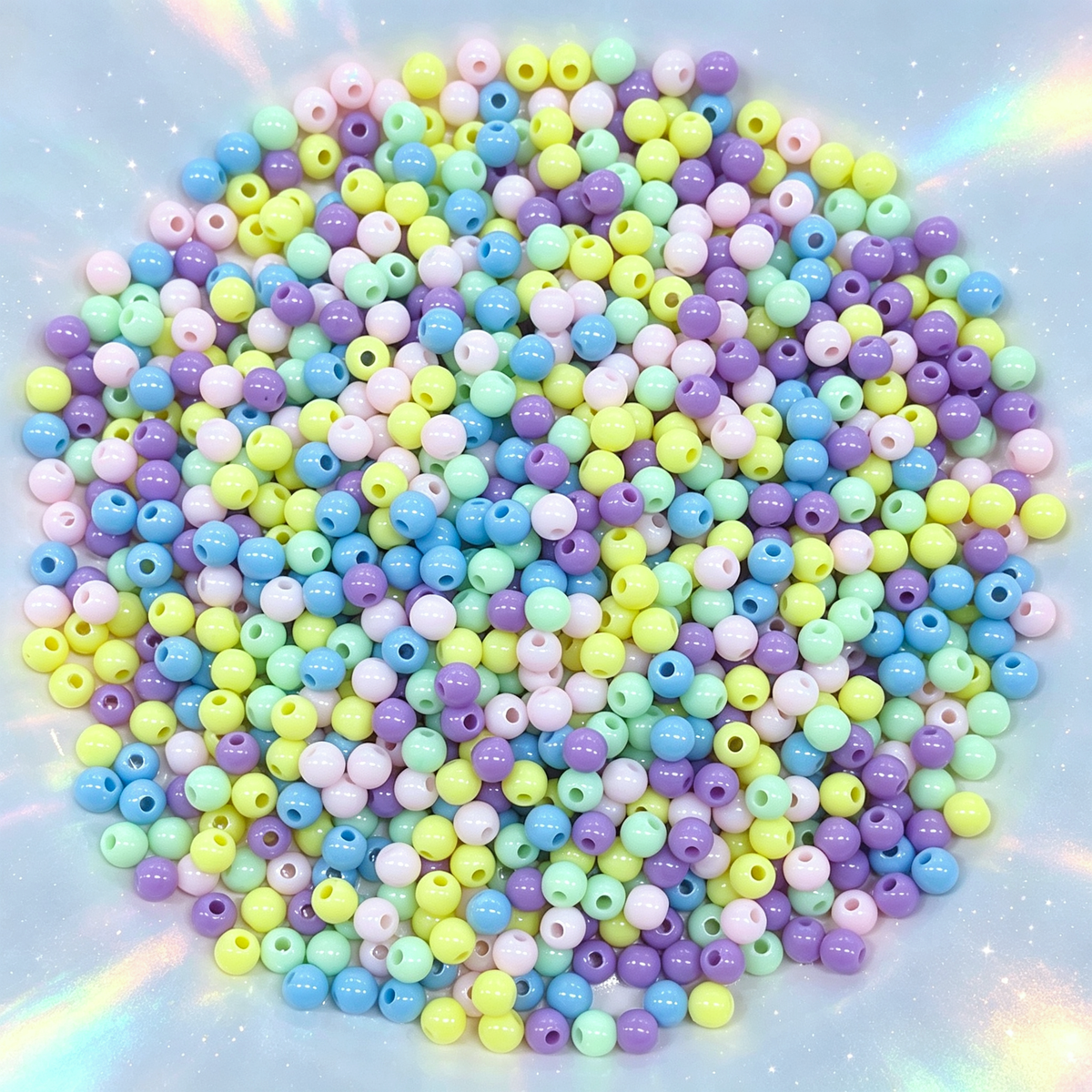 ✨【NEW】6 mm Pastel Orb | Acrylic Spacer Beads For DIY Jewelry Making
