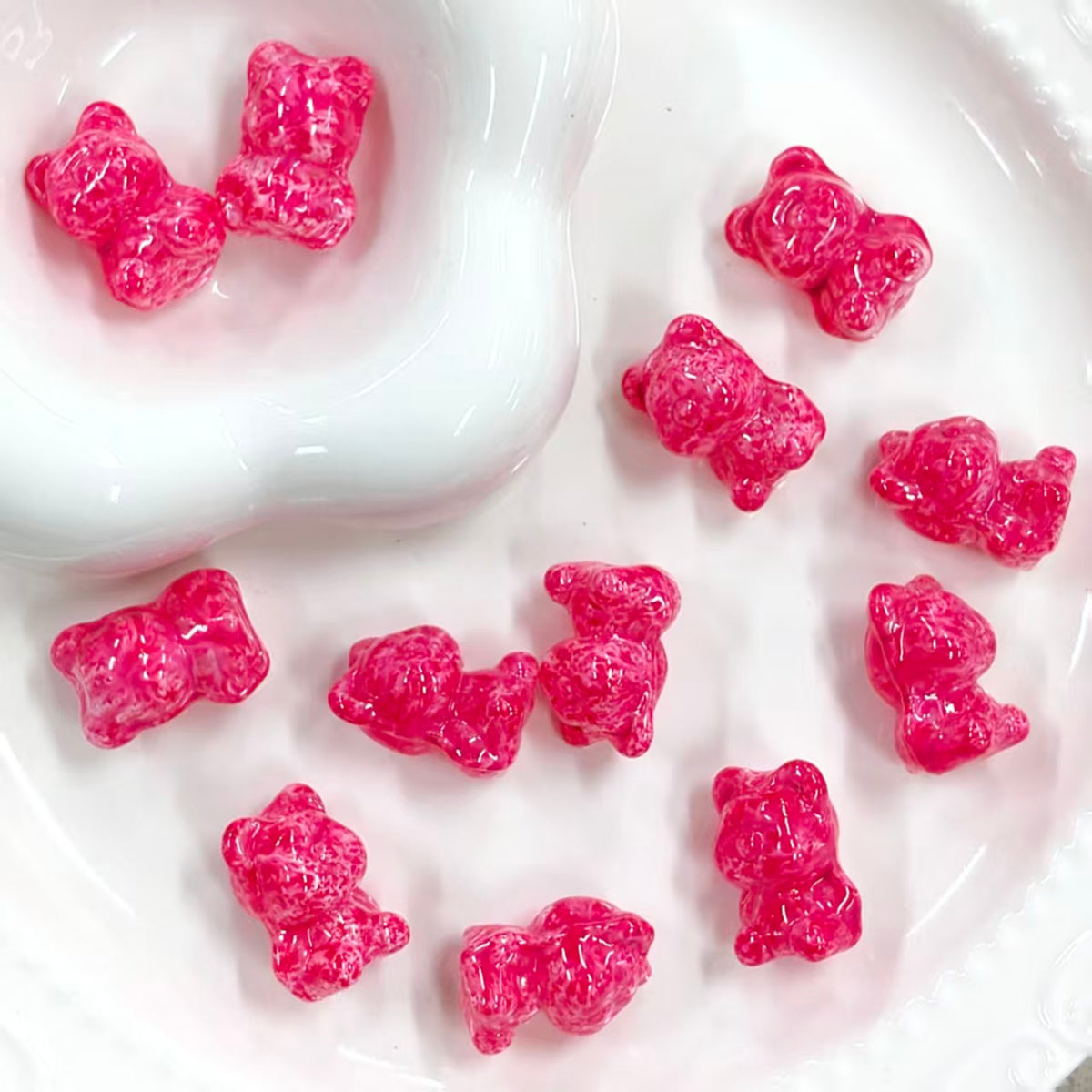 ✨【NEW】Oil Specked Bear | Glass Beads for DIY Jewelry Making