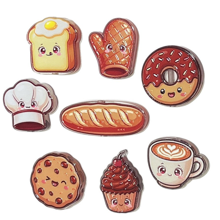 ✨【NEW】Bake Buddy Acrylic Charm, Double Sided Embossed, DIY Handmade Decoration Accessory