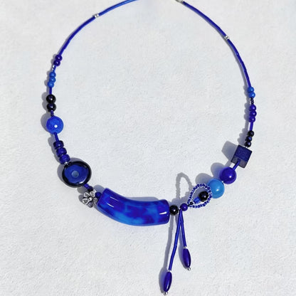 ✨【NEW】Marbled Acrylic Curved Tube | Straight Hole Beads for DIY Jewelry Making