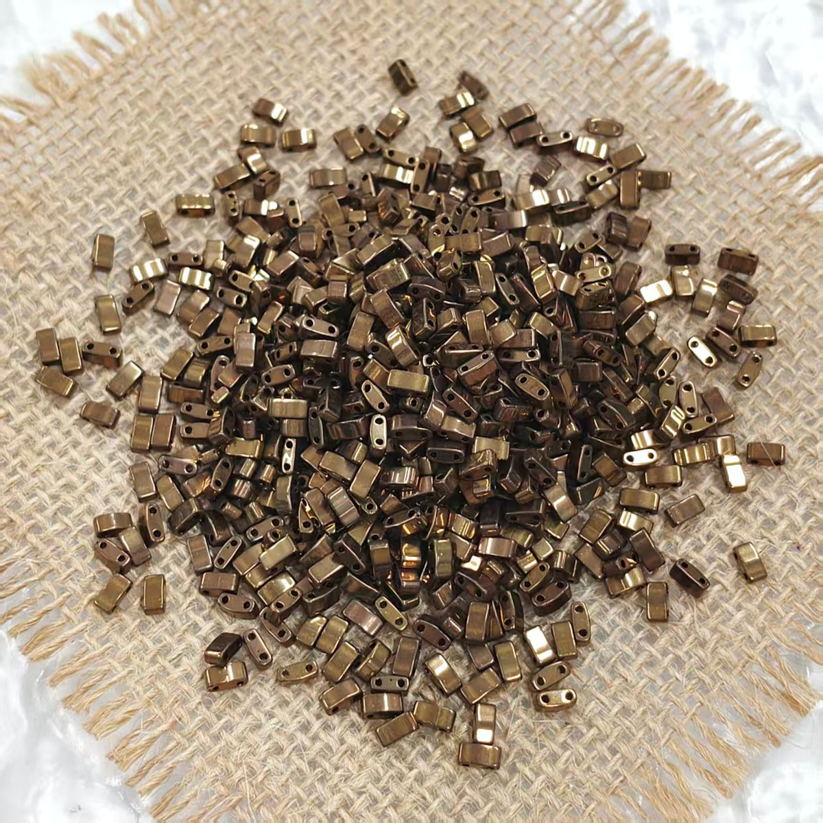✨【NEW】Half Tila Haze | 2 Hole Rectangle Glass Beads for DIY Jewelry Making
