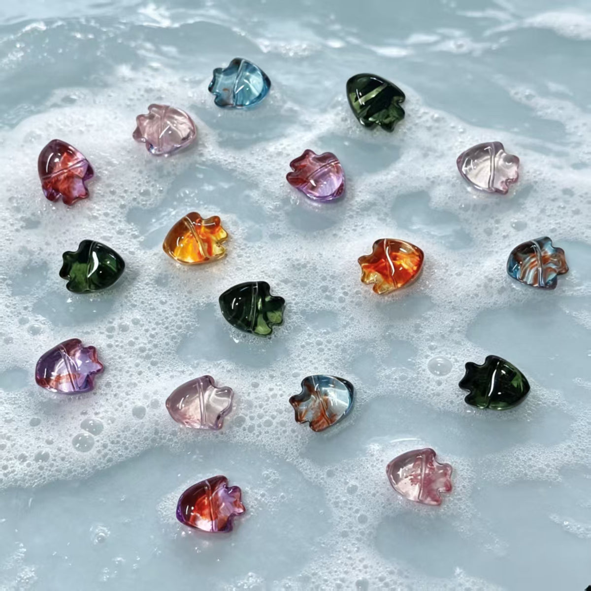✨【NEW】Fish Tide | Brush‑Streaked Fish Glass Beads For DIY Bracelet