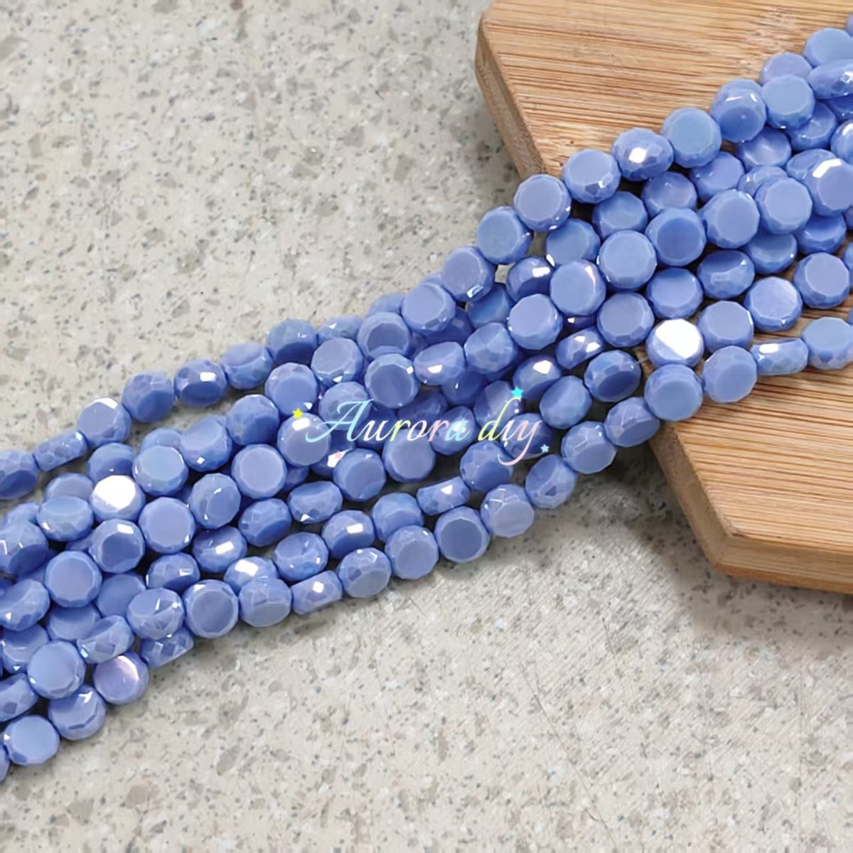 ✨【NEW】Prism Disc | AB Faceted Disc Glass Beads for DIY Jewelry Making