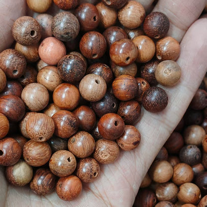 ✨【NEW】Natural Round Wood Beads | Pre-Drilled Wooden Beads For DIY Boho Jewelry