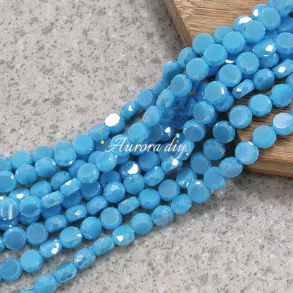 ✨【NEW】Prism Disc | AB Faceted Disc Glass Beads for DIY Jewelry Making