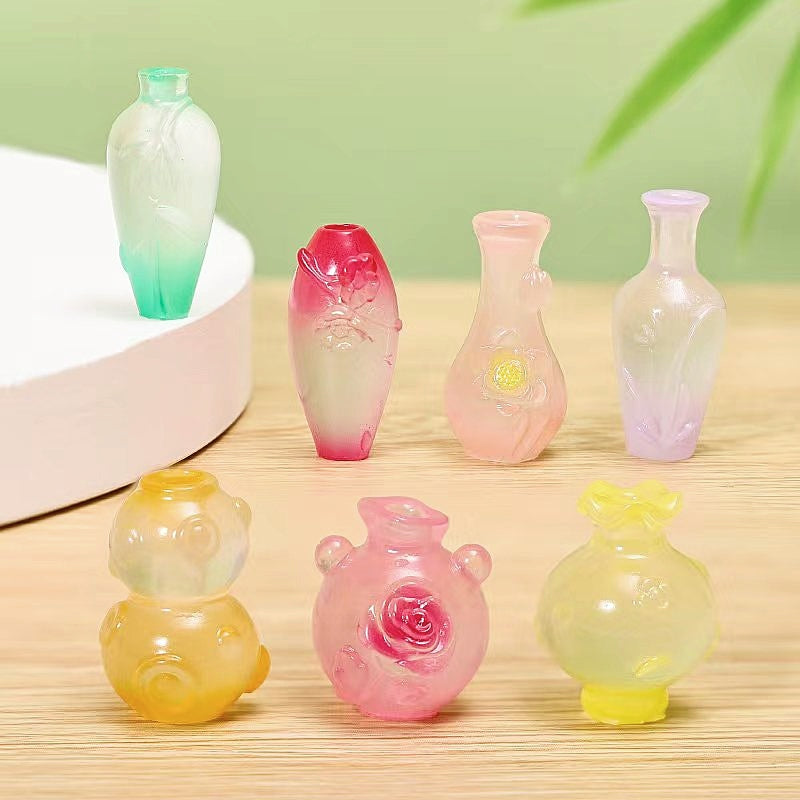 ✨【NEW】Luminous Vase Resin Charm, DIY Handmade Decoration Accessory