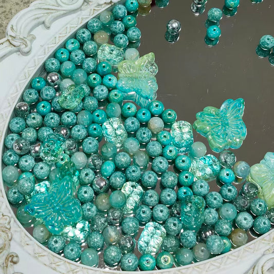 ✨【NEW】Glass-Turquoise Wing