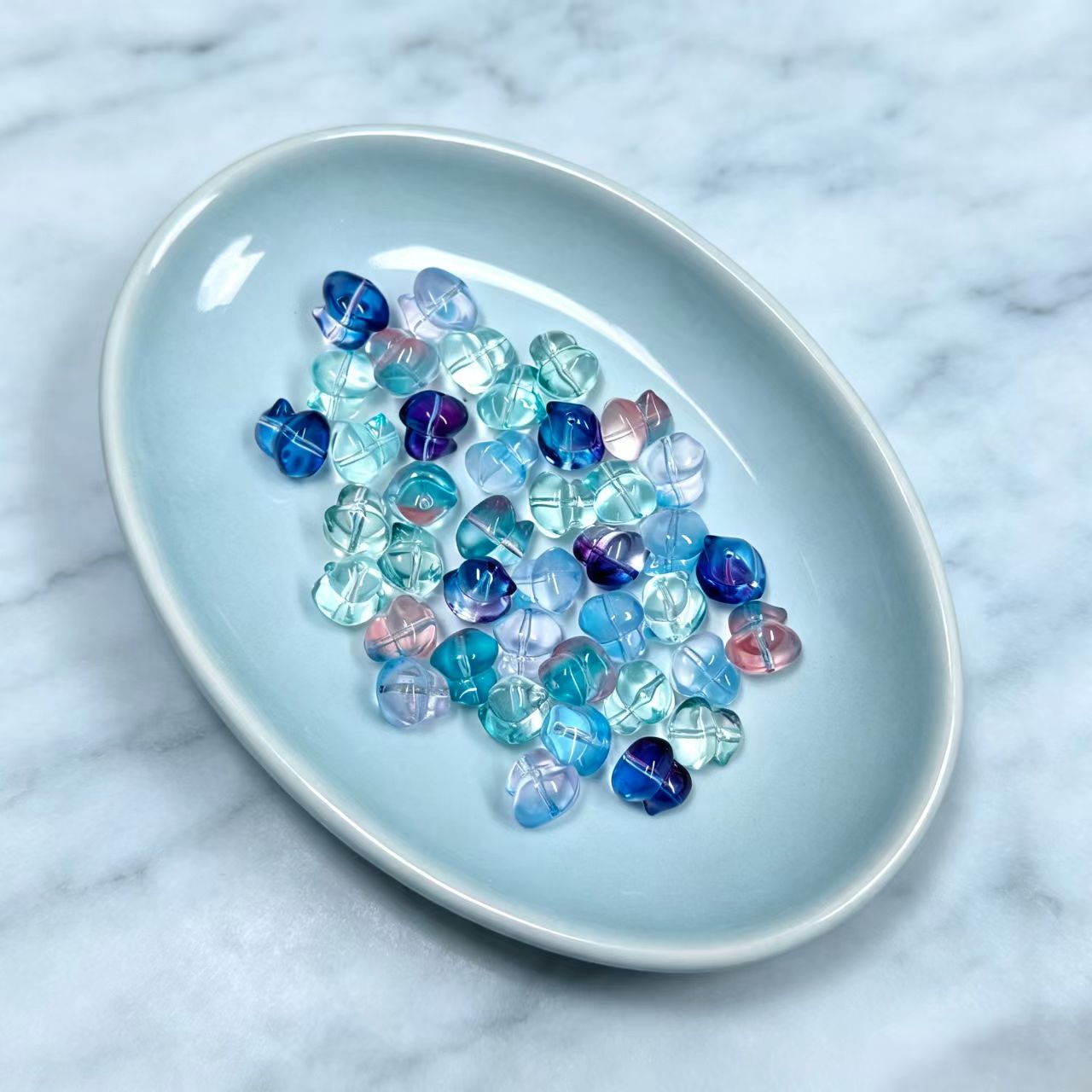 ✨【NEW】Aqua Duck | Mixed Duck‑Shaped Glass Beads for DIY Jewelry Making