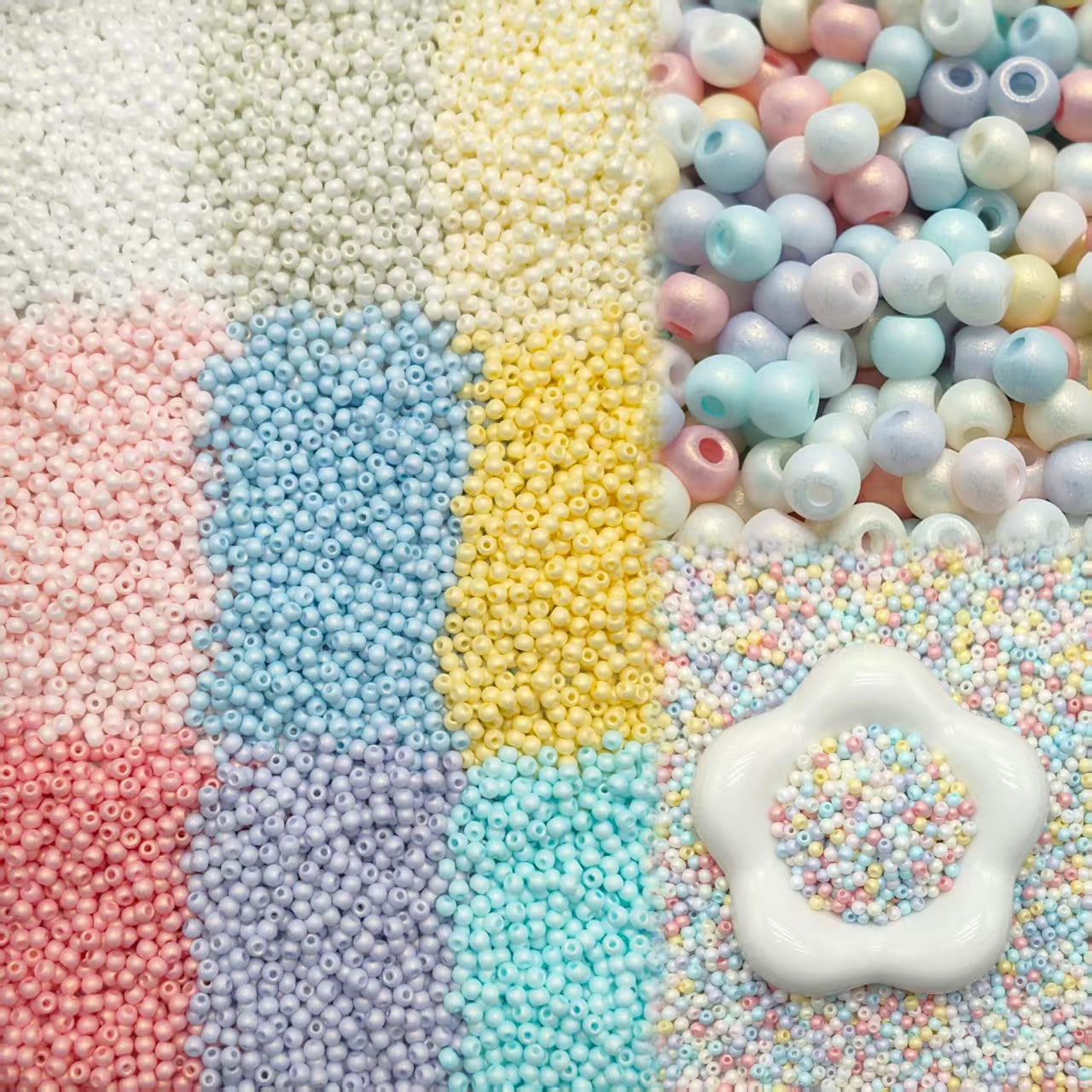 ✨【NEW】4mm Macaron Dream｜Solid Color Glass Seed Beads for DIY Bracelet Jewelry Making