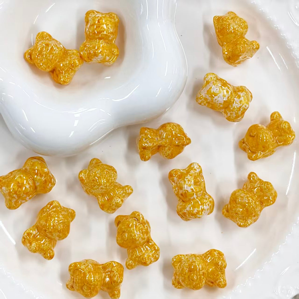 ✨【NEW】Oil Specked Bear | Glass Beads for DIY Jewelry Making
