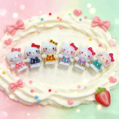 ✨【NEW】Iridescent Kitty[OFF-LINE PACKING] | Electroplated Resin Kitty Character Beads for DIY Jewelry Making