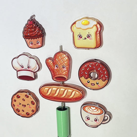 ✨【NEW】Bake Buddy Acrylic Charm, Double Sided Embossed, DIY Handmade Decoration Accessory