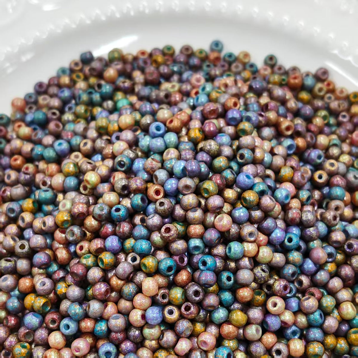 ✨【NEW】Picasso Orb | 4 mm Picasso Round Seed Beads for DIY Jewelry Making