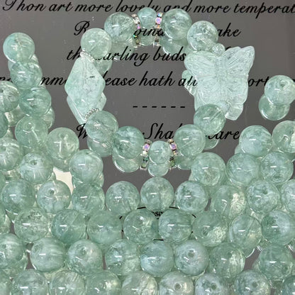 ✨【NEW】14mm Aurora Marble Orb｜marbled‑effect, loose round glass beads for DIY bracelet necklace jewelry making