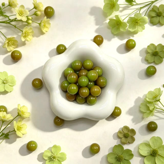 ✨【NEW|B1G1】H73-12 mm Olive Verdigris Round Bodhi