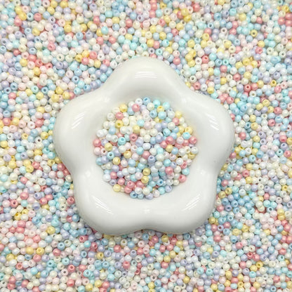 ✨【NEW】4mm Macaron Dream｜Solid Color Glass Seed Beads for DIY Bracelet Jewelry Making