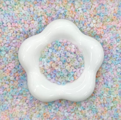 ✨【NEW】Macaron Jade UFO | 4x2.5mm Pastel Flat Disc Glass Beads for DIY Jewelry Making
