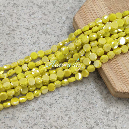 ✨【NEW】Prism Disc | AB Faceted Disc Glass Beads for DIY Jewelry Making