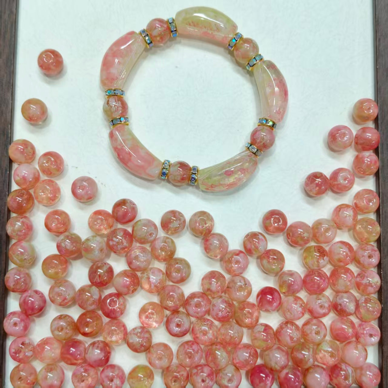 ✨【NEW】10mm Aurora Marble Orb｜Glass Beads for DIY Jewelry Making