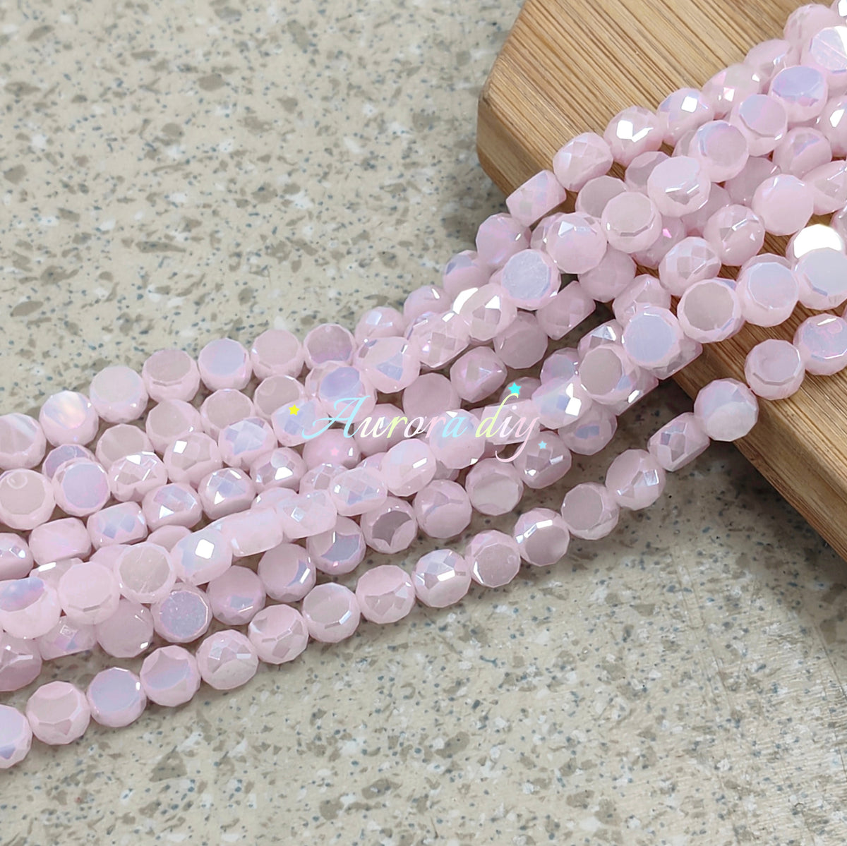 ✨【NEW】Prism Disc | AB Faceted Disc Glass Beads for DIY Jewelry Making