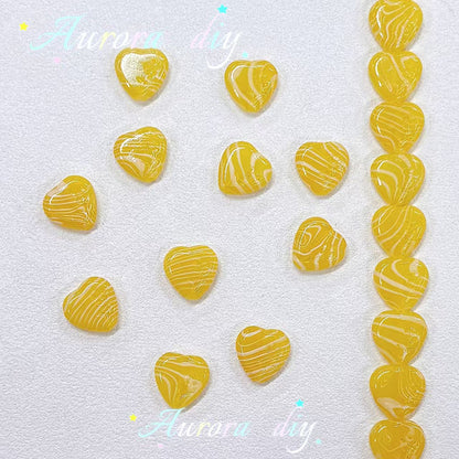 ✨【NEW】Swirl Floral Heart | Glass Beads for DIY Jewelry Making