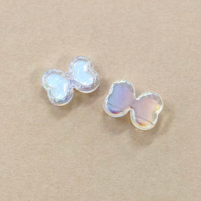 ✨【NEW】Aurora Gem Charms | Iridescent Acrylic Beads with Faux Zircon Inlay for DIY Jewelry Making